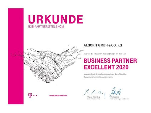 Urkunde Deutsche Telekom